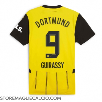 Borussia Dortmund Serhou Guirassy #9 Maglia Gara Casa Repliche 2024-25 Maniche Corte